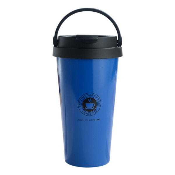 Portable Premium Coffee Thermos - Blue