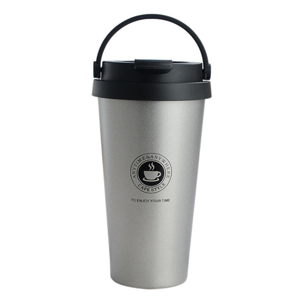 Portable Premium Coffee Thermos - White