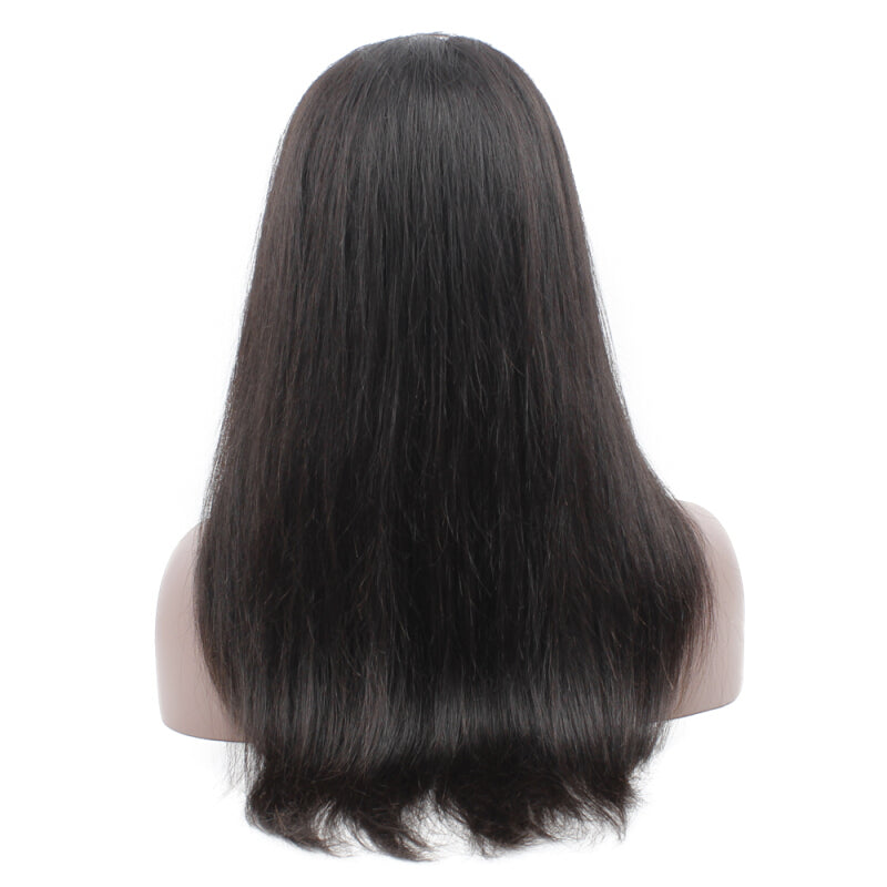 Pre-Plucked Bleached Knots Human Hair - Black