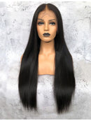 Pre-Plucked Hairline Virgin Hair Wig - Black