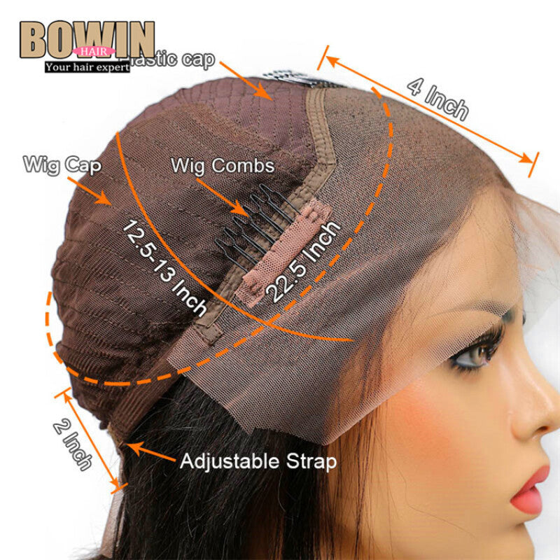 Pre-Plucked Hairline Virgin Hair Wig - Black