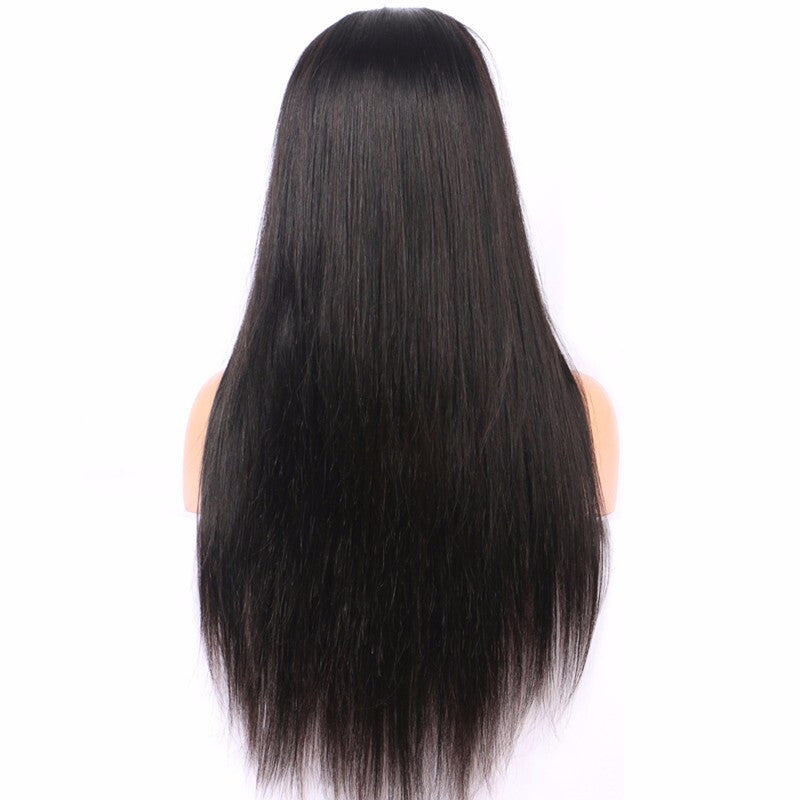 Pre-Plucked Hairline Virgin Hair Wig - Black