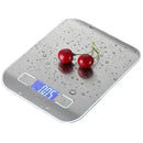 Premium 22.05 Lbs Digital Kitchen Scale - Silver