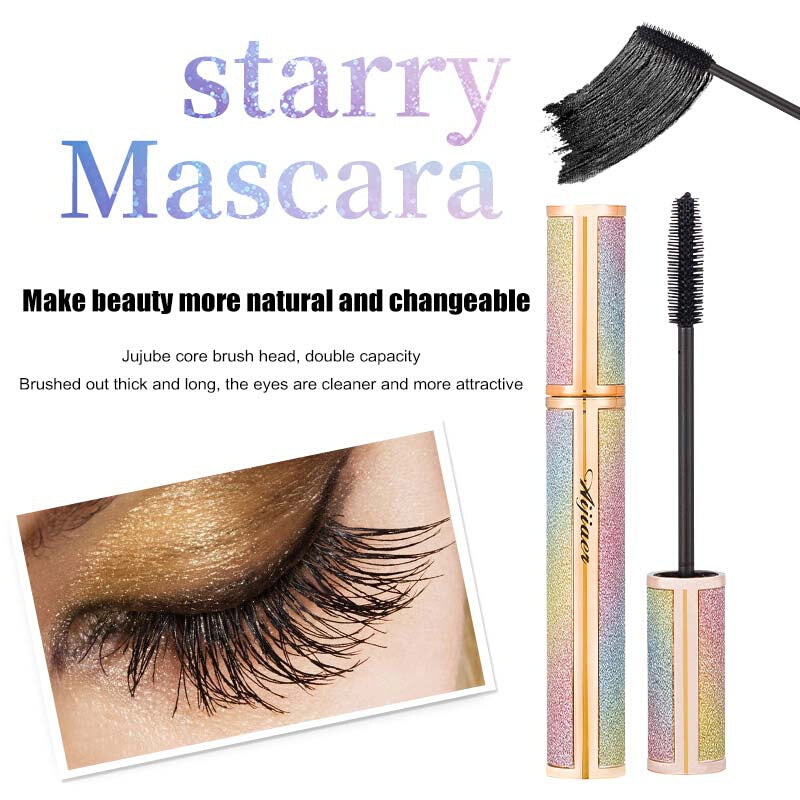 Premium 4D Silk Waterproof Thick Mascara - Black