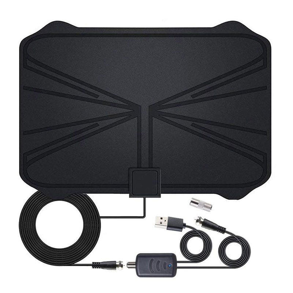 Premium 990 Miles HD Digital TV Antenna - Black