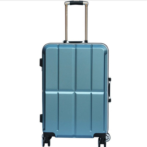 Premium Aluminum Travel Luggage - Light Green