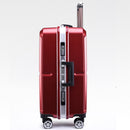 Premium Aluminum Travel Luggage - Red