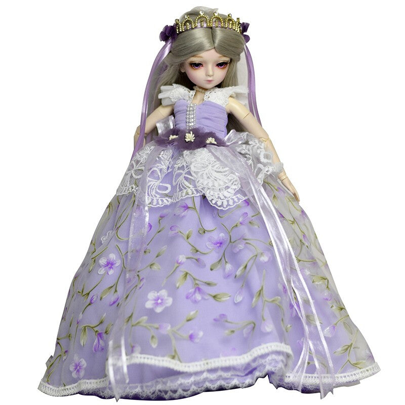 Premium BJD Leona Doll Full Set - Purple