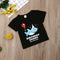 Premium Birthday Shark Tee Shirt - Black