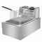 Premium Commercial Electric Deep Fryer - Silver