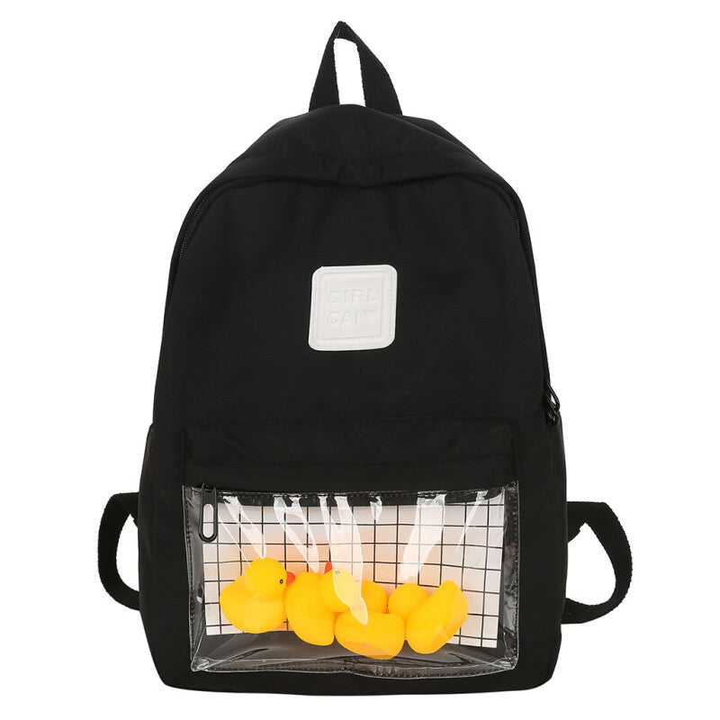 Premium Large Capacity School Bag - Black