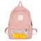 Premium Large Capacity School Bag - Pink