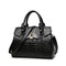 Premium Leather Tote Bag - Black