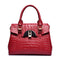 Premium Leather Tote Bag - Red