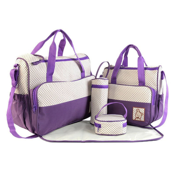 Premium Multi-Function Stroller Bag - Purple