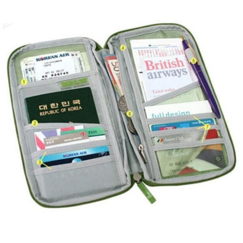 Premium Passport Purse Holder - Gray