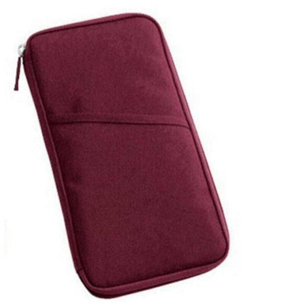 Premium Passport Purse Holder - Wine Red