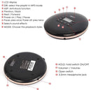 Premium Rechargeable Portable CD Player - Black