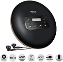 Premium Rechargeable Portable CD Player - Black