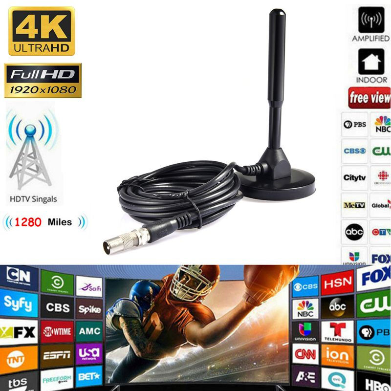 Premium TV Antenna HD For DVB-T Receiver - Black