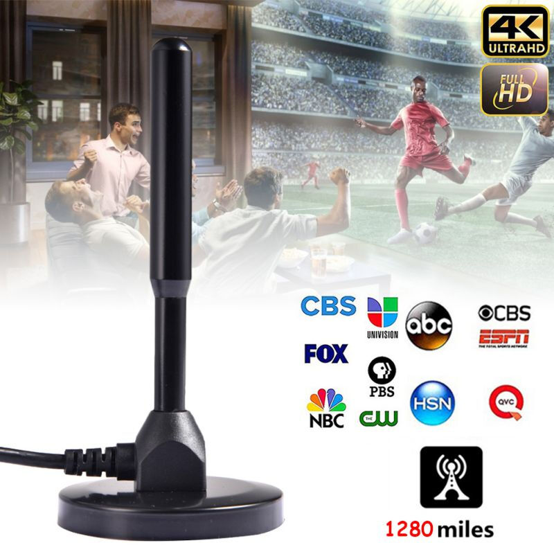 Premium TV Antenna HD For DVB-T Receiver - Black