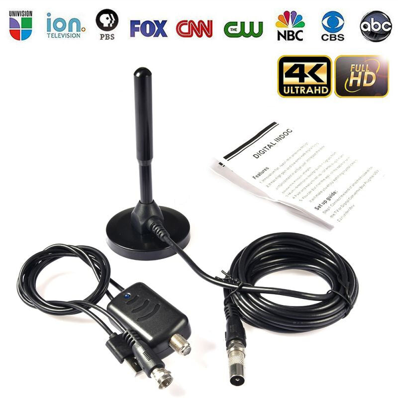 Premium TV Antenna HD For DVB-T Receiver - Black