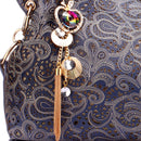 Premium Tassel Shoulder Bag - Purple