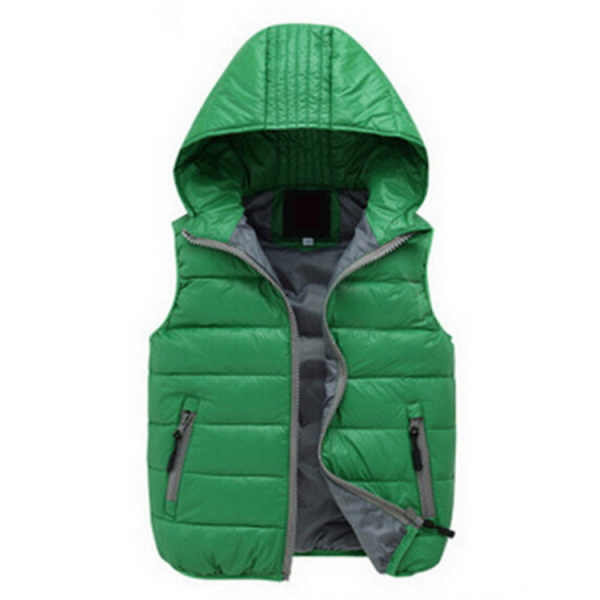 Premium Warm Children Vests - Green