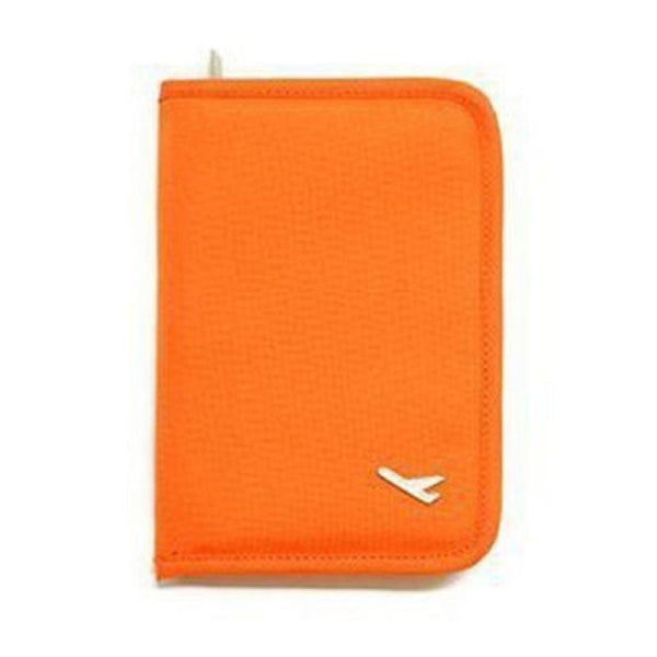 Premium Zipper Passport Organizer - Orange