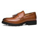 Prince Leather Oxford Shoes - Brown