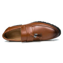 Prince Leather Oxford Shoes - Brown