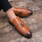 Prince Leather Oxford Shoes - Brown