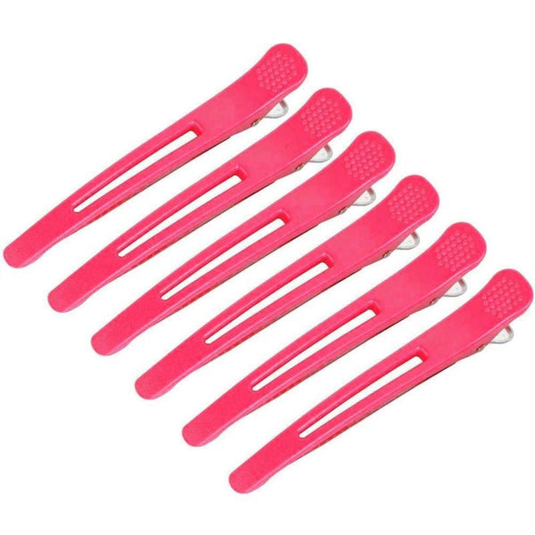 Pro Sectioning Hairdressing Styling Clips - Pink