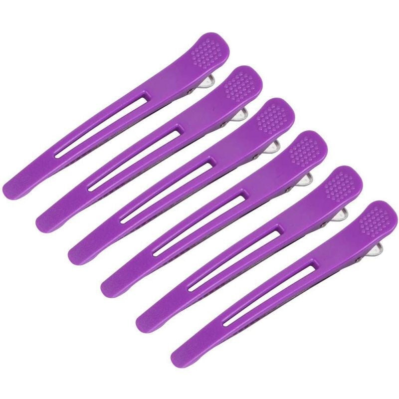 Pro Sectioning Hairdressing Styling Clips - Purple