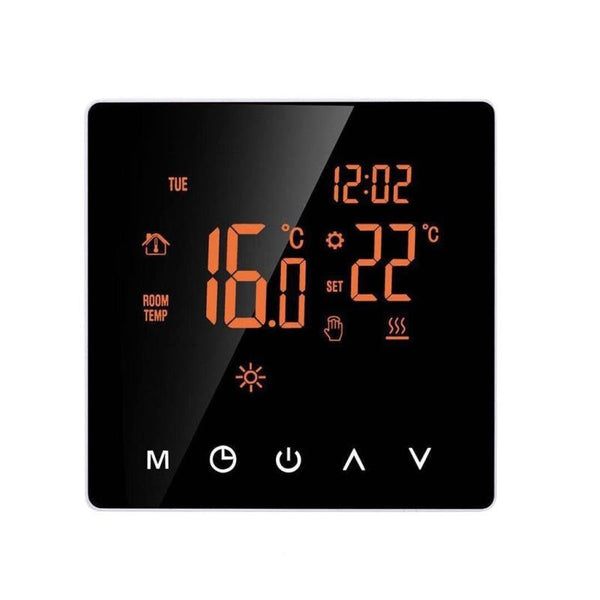 Digital Thermostat Temperature Screen - Black