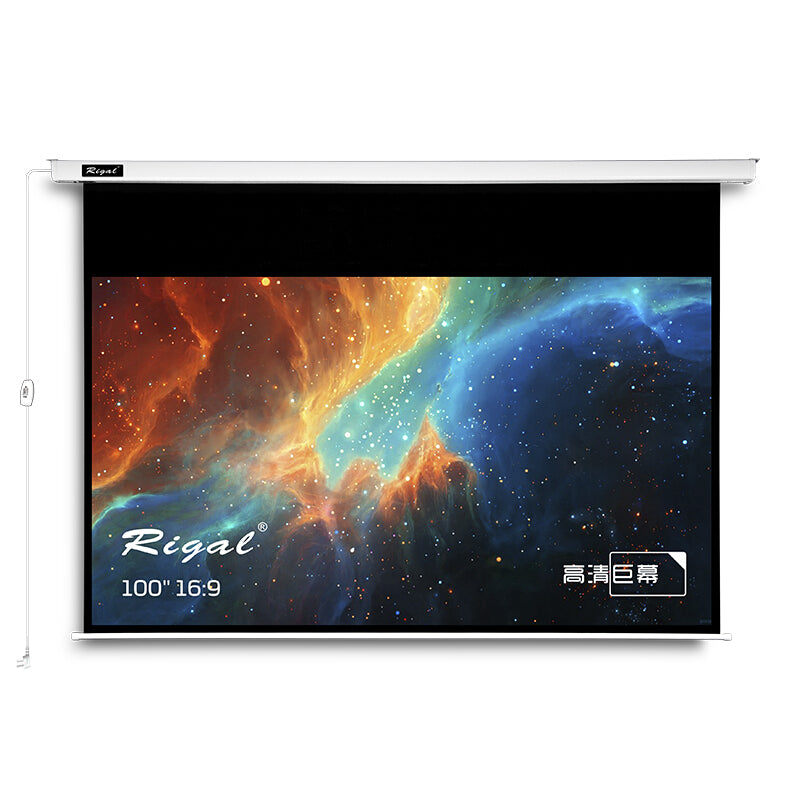 Rigal 100-inch 16:9 High Quality Home Hd Projector Screen - White