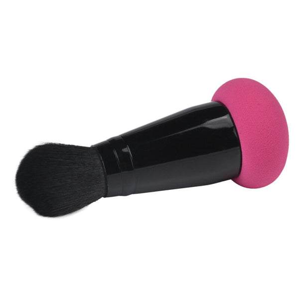 Puff Brush Makeup Applicator - Magenta