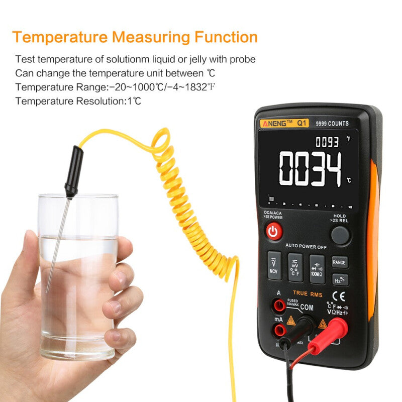 Q1 Premium True-RMS Digital Multimeter - Orange