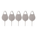 Quality 5pcs Sim Card Eject Pin Needle - Silver