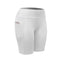 Quick Dry Women Elastic Workout Shorts - White