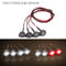 4pcs RC Car Multi-Function Round LED Light with Lampshade for 1/10 RC Crawler Car HSP REDCAT Axial SCX10  Traxxas TRX-4