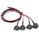 4pcs RC Car Multi-Function Round LED Light with Lampshade for 1/10 RC Crawler Car HSP REDCAT Axial SCX10  Traxxas TRX-4