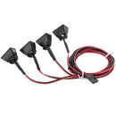 4pcs RC Car Multi-Function Square LED Light with Lampshade for 1/10 RC Crawler Car HSP REDCAT Axial SCX10  Traxxas TRX-4