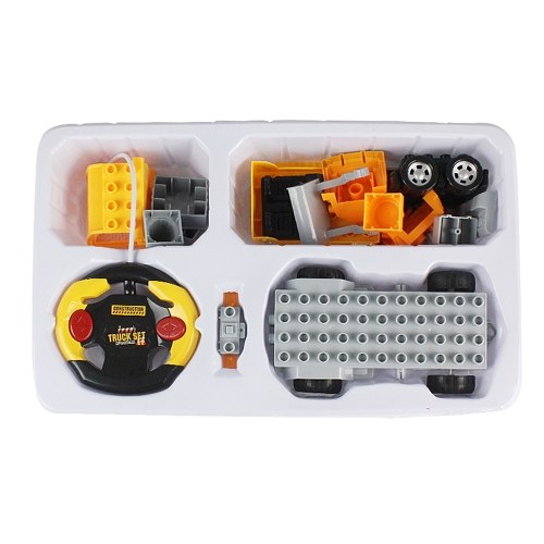 18Pcs DIY Building Blocks Car 1/18 Infrared Remote Control RC Car