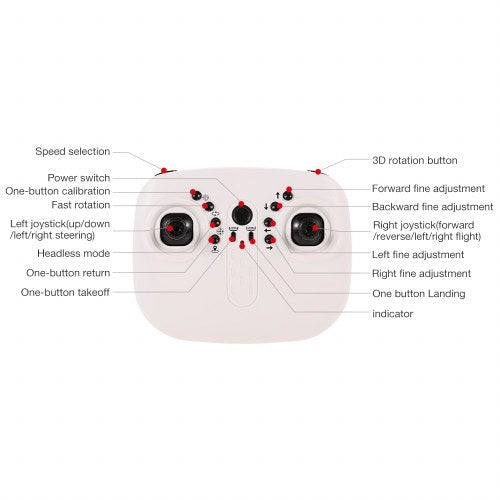 MODO X1 2.4G الطائرة بدون طيار واحدة مفتاح العودة RC كوادكوبتر