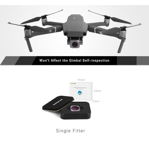 مرشح عدسة الكاميرا خفيف الوزن، مرشح ND16 ذو كثافة محايدة لكاميرا DJI Mavic 2 Pro بدون طيار