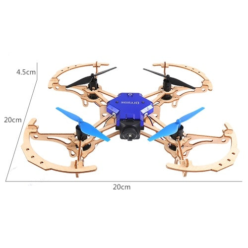 ZL100 Wooden Aircraft DIY Drone 2.4G Altitude Hold Quadcopter(with LED Light)