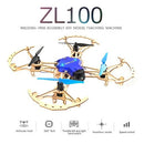 ZL100 طائرة خشبية بدون طيار DIY بدون طيار 2.4G ارتفاع عقد كوادكوبتر (مع ضوء LED)