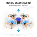 ZL100 Wooden Aircraft DIY Drone 2.4G Altitude Hold Quadcopter(with LED Light)