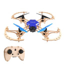 ZL100 Wooden Aircraft DIY Drone 2.4G Altitude Hold Quadcopter(with LED Light)